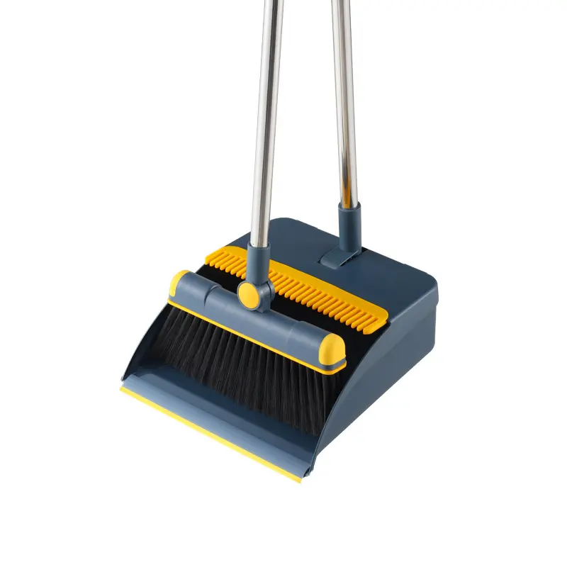 household clean tool foldable broom dustpan set dust collecting tray collector