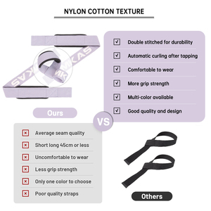 MKAS, venta al por mayor, gimnasio, Fitness, levantamiento de pesas, correas de muñeca delicadas, entrenamiento, levantamiento de pesas, correas de bofetada - Product Image 2