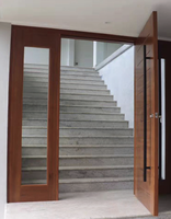 Portes intérieures sur mesure en gros de notre usine professionnelle – Meilleur rapport qualité-prix – Porte en panneau de bois et acier africain