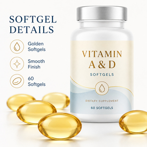 Complément alimentaire en gélules molles de vitamine A et D pour adultes avec soutien antioxydant pour une meilleure densité osseuse et une meilleure fonction immunitaire - Product Image 4
