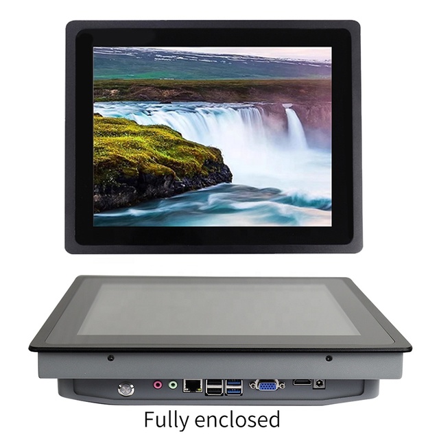 YCLTOUCH 15.6 Inch Capacitive Touch Screen Ip65 Waterproof Panel Pc Fanless Industrial Computer