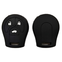 Étui de clé en silicone WZ à 3 boutons, protection anti-rayures, compatible avec Nissan March Sylphy Tiida 2015-2021, haute qualité