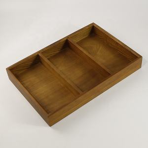 Boîte à fruits secs en bois de pin à compartiment unique Plateau à bonbons en bois pour le stockage des collations Pot de cuisine Laque de stockage des épices - Product Image 4