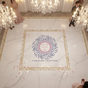 Chất Lượng Cao Tùy Chỉnh Trắng Bóng Mờ Sàn Nhảy Bọc Nhà Máy Giá Biểu Ngữ Đám Cưới Với Có Thể Tháo Rời Dính Vinyl Cuộn - Product Image 1