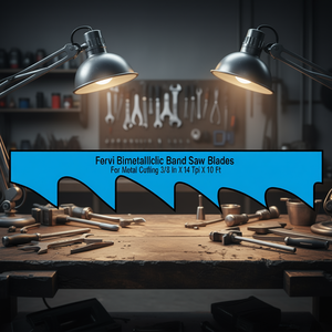 Cuchillas de sierra de cinta bimetálicas Fervi para corte de metal 3/8 pulg. x 14 TPI x 10 pies - Product Image 3