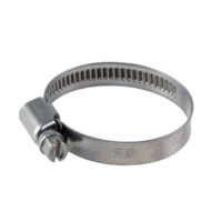 YDS OEM Collier de serrage cylindrique en spirale réglable 30-45 mm pour bande de 9 mm, en acier inoxydable 304, type gaufré, modèle métrique