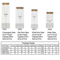 Verres à vin à bord doré pour décoration de table de mariage, gobelets à eau pour fête de mariage, logo personnalisé pour verre à vin en cristal