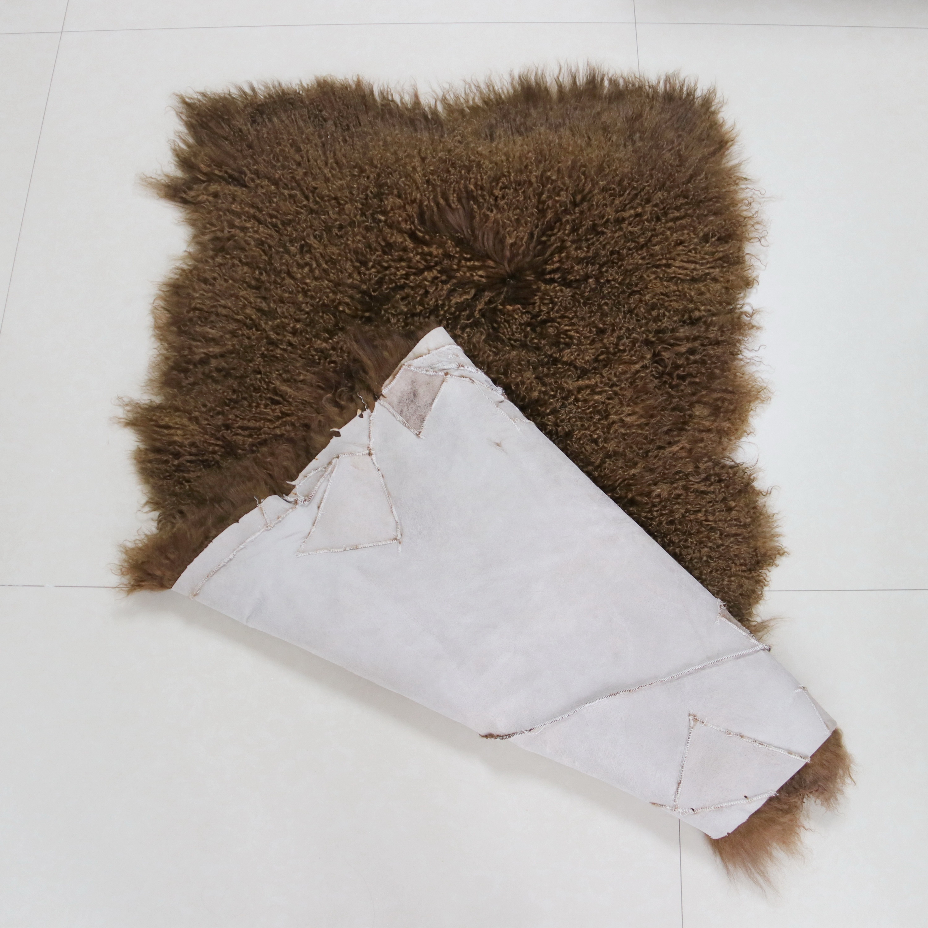 60x120 см 100% Тибетский мех ягненка, натуральный монгольский мех ягненка, ткань