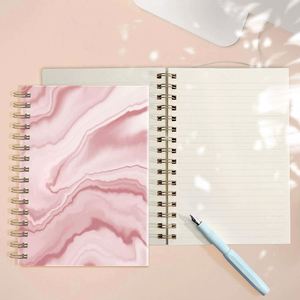 Cuaderno Espiral de Cuero con Papel Grueso Premium A5, Muestra Gratis, Color Personalizado, Agenda Personalizada, Artículos de Papelería, Útiles Escolares, Diario, Cuadernos - Product Image 4