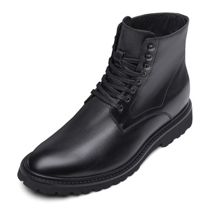 <span class=keywords><strong>Zapatos</strong></span> Negros para <span class=keywords><strong>Hombre</strong></span>, Botines <span class=keywords><strong>Chelsea</strong></span>, <span class=keywords><strong>Zapatos</strong></span> de Vestir con Aumento de Altura de 8 cm / 3.15 Pulgadas para Invierno - Product Image 1