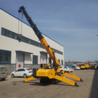 Mini-grue araignée sur chenilles à moteur diesel, puissante, pour la construction, prix usine Chine