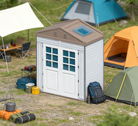 WooWild Atelier/Entrepôt Modulaire Préfabriqué Portable Isolé Étanche Mobile Écologique à Énergie Solaire en HDPE