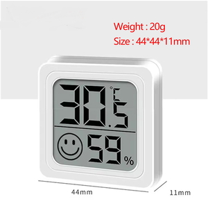 L Mini LCD kỹ thuật số Nhiệt kế ẩm kế trong nhà điện tử Nhiệt độ độ ẩm mét cảm biến đo thời tiết trạm nhà - Product Image 2