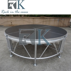 เวทีอลูมิเนียมทรงกลมแบบโมดูลาร์พกพาสะดวกสำหรับกิจกรรมในร่มและกลางแจ้ง - Product Image 2