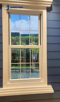 Ventana Plegable de Aluminio de Doble Hoja Estilo Americano con Diseño Moderno para Cocina y Uso Residencial