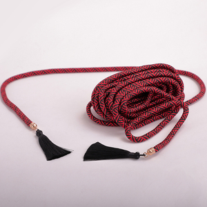 Игрушка для БДСМ: веревка для бондажа с кисточками, 10 м, полиэстер, красно-оранжевая, для вагинального использования - Product Image 6