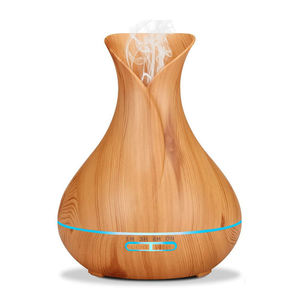 400ml taşınabilir gürültüsüz elektrikli hava uçucu yağ makinesi ahşap Aroma YAYICI uzaktan kumanda ile - Product Image 2