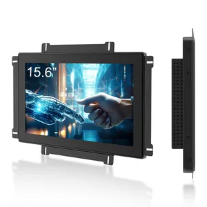 15.6 Hot Sale 10.4 12 15 15.6 17 19 21.5 32 Inch Capacitive Resistive Touch Screen Display Open Frame Monitor 16:9 Embedded Display