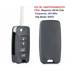 Llave Inteligente de Repuesto para Jeep Renegade 2016-2018, Control Remoto de 4 Botones, 433.92MHz, Chip Megamos AES 2AD FTF I5A M433TX - Product Image 1