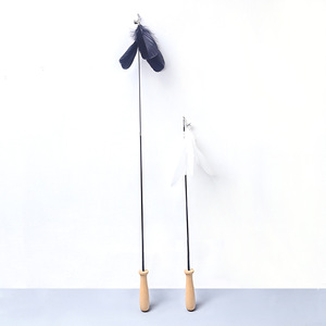 Durable Eco-Friendly Toy Wooden Handle Spring <strong>Cat</strong> Feather Bell Interactive Stick Toy <strong>Funny</strong> Style <strong>Cat</strong> Pet <strong>Gift</strong> - Product Image 6
