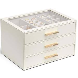 Шкатулка для украшений Vlando, с 3 ящиками для колье, колец, серег, подарок на День матери - Product Image 1