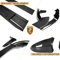 Mise à niveau vers le kit de carrosserie en fibre de carbone sèche de style M-Performance pour BMW Série 4 M4 F80 F82 F83 Petit kit de carrosserie Diffuseur arrière à lèvre avant
