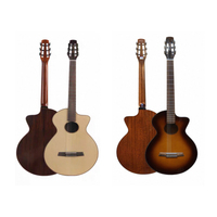 WaveGarden CS-2E 39" Crossover Nylon String Acoustic-Electric Classical Guitar