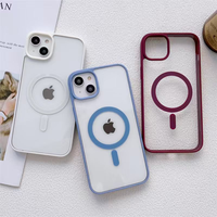 Coque de téléphone portable magnétique antichoc en TPU+PC à couverture intégrale de luxe Fashion Macron pour iPhone 12 13 14 15 16 17 Pro Max Air