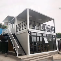 Maison conteneur détachable professionnelle préfabriquée de 20 pieds entièrement meublée maison conteneur sur le chantier bureau maison conteneur prête à l'emploi