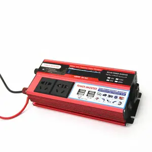 DC to AC Two Universal Sockets 1000Watt Solar Inverte Modified Sine Wave Inverter 12V