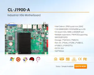 J6412/J4125/J1900 Motherboard Fanless J1900 Quad Core Processor Lvds Mini Itx Motherboard For Industrial PC