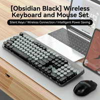 Ensemble clavier et souris sans fil rétro LED rétroéclairé K73 2026 - Léger pour ordinateurs portables et de bureau, usage professionnel et bureautique, en stock