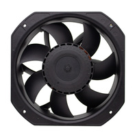 Vente en gros d'usine, ventilateur d'évacuation d'air industriel sans balais à haut débit d'air, 3500 tr/min, EC110V 220V 22580, pour réfrigérateur
