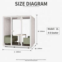 Cabine insonorisée portable, studio acoustique, bureau insonorisé, cabine de réunion, cabine multifonctionnelle, cabine silencieuse, cabine de travail pour bureau