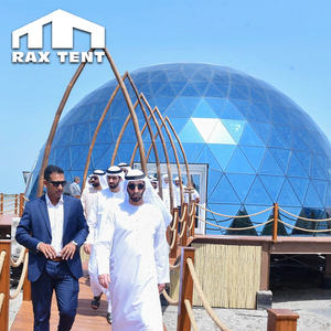 Tienda de cúpula de vidrio Geodésico de 7M para habitación de <span class=keywords><strong>hotel</strong></span> Eco Glamping con baño en los Emiratos Árabes Unidos - Product Image 6
