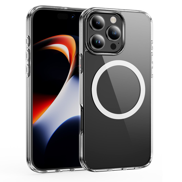 HD Transparent Clear Waterproof Shockproof Silicone Luxury Phone Case for 16 Series with Strong Magnetic