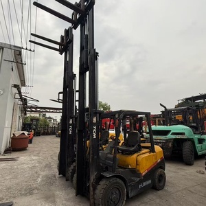 Reliable <b>Used</b> Diesel 2.5/3/4/5/7/10/15/16/25/30-Ton TCM Forklift Truck with THREE MASTER IN SHANGHAI - Product Image 5
