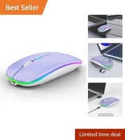 Souris sans fil rechargeable ultra-mince 2,4 GHz double mode, nouveau design, rétroéclairage LED, pour ordinateur portable/de bureau, souris Bluetooth ergonomique