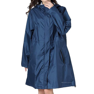 Custom High Quality <strong>Nylon</strong> Polyester <strong>Men</strong> Women Ripstop Eco-friendly Rain Jacket Adults Fashion Rain Coat Waterproof Long <strong>Raincoat</strong> - Product Image 3