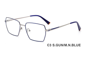 H8336A Montures <span class=keywords><strong>de</strong></span> <span class=keywords><strong>lunettes</strong></span> optiques en <span class=keywords><strong>fil</strong></span> métallique en gros pour hommes - Product Image 4