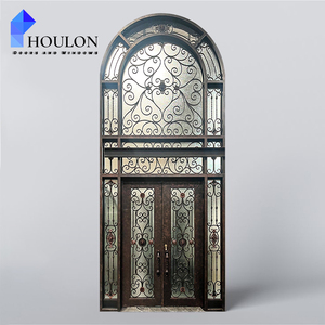 <span class=keywords><strong>Porte</strong></span> <span class=keywords><strong>d</strong></span>'<span class=keywords><strong>entrée</strong></span> en acier forgé de qualité supérieure pour villa - Product Image 4