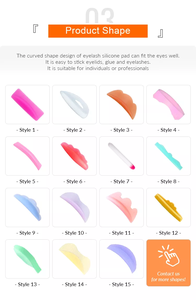 Bouclier de levage de cils en silicone antidérapant le plus doux, tiges de recourbe-yeux, outil de levage de cils en gel de silicone, coussinets de <span class=keywords><strong>permanente</strong></span> - Product Image 6