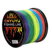 CNYUYU X4 500M/1000M Power Performance Farbige Angelschnur für Salzwasser und Süßwasser für River Lake & Stream Fishing