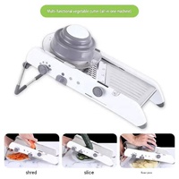 Râpe à légumes manuelle professionnelle multifonctionnelle, mandoline réglable en acier inoxydable, durable