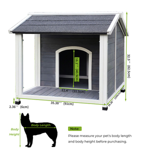 Caseta para Perros Gris, Resistente al Viento y la Lluvia, con Protección Solar y Aislamiento Térmico, Ideal para Refrescarse del Calor, Venta Caliente 2026, Envío desde Almacén en EE. UU. - Product Image 6