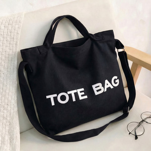 Canvas Tote <strong>Bag</strong> for Women Fashion Letter Print Shoulder <strong>Bag</strong> Large Capacity Durable Canvas Handbag Daily Shopping Travel School - Product Image 2