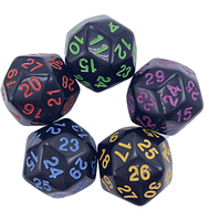 Dados de conteo acrílicos de 30 caras, dados para juegos de rol de World of Warcraft, dados de múltiples caras