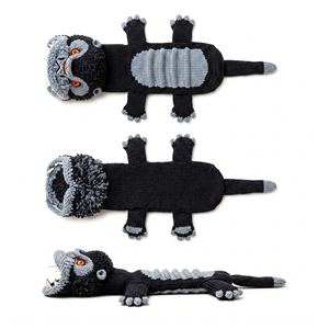 Chaussettes 3D Mighty Gorilla pour les amateurs de Jungle King Power, cadeau unisexe pour adultes et enfants, vente en gros, jouet en peluche tricoté sur mesure, directement de l'usine - Product Image 1