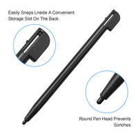Stylets tactiles NDSL 4-en-1 Stylets en plastique multicolores avec étui pour écran portable Nintendo DS Lite 4 pièces
