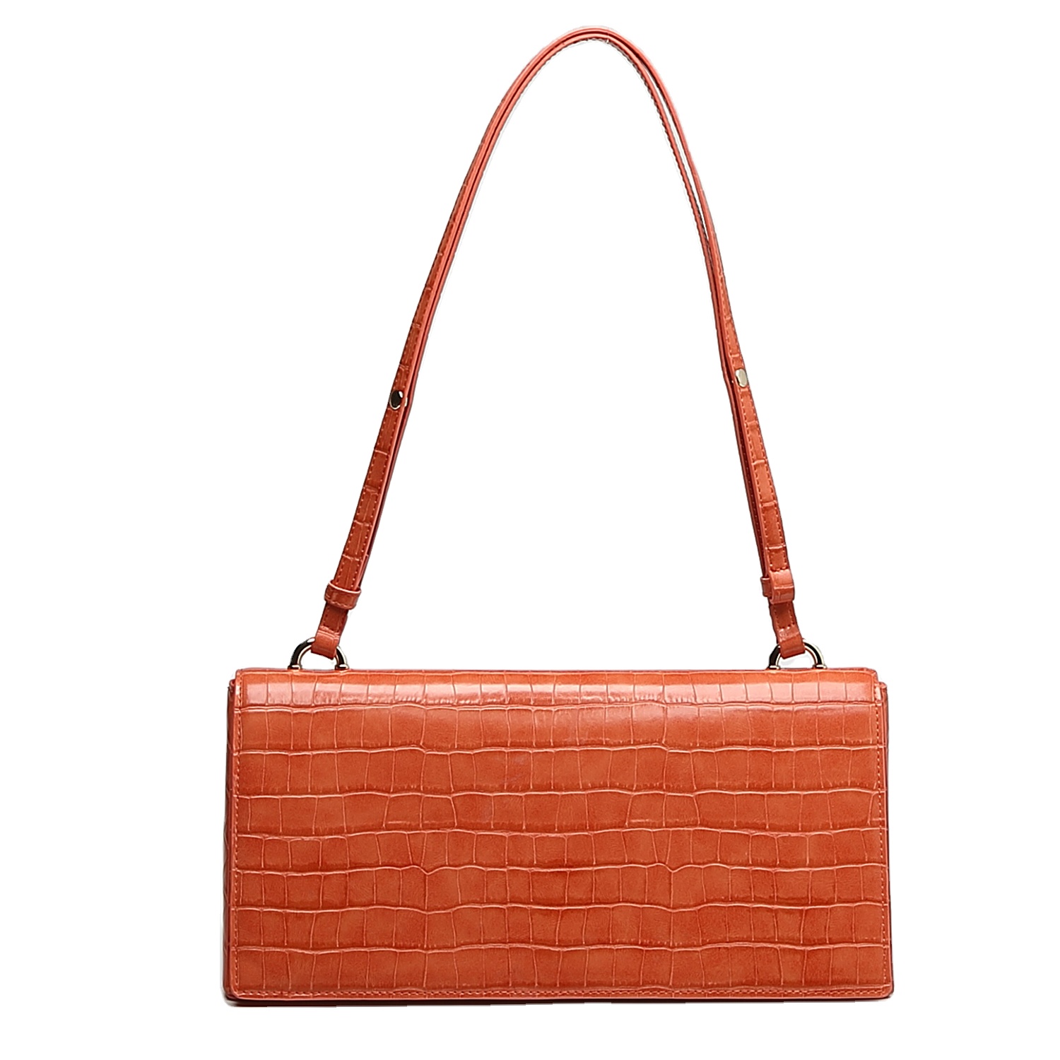 quality orange pattern lady women mini handbag casual clutch bag